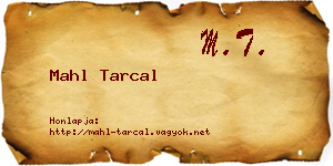 Mahl Tarcal névjegykártya